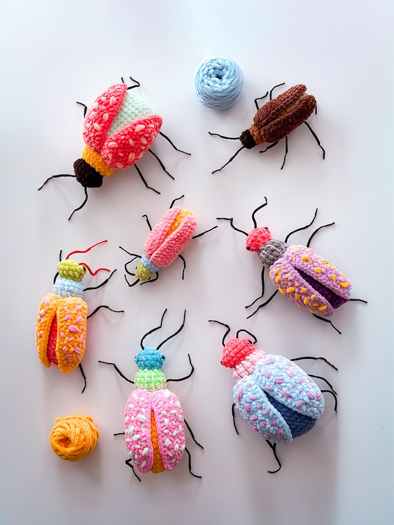 Crochet Insect Pattern Bundle 2-in-1 Bug Centipede Crochet Pattern Plushie Insekt Amigurumi ...