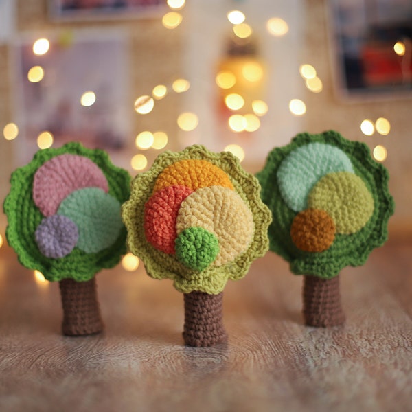 Crochet pattern trees amigurumi wood pdf