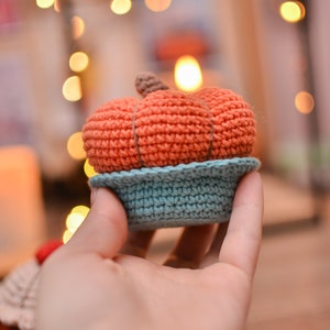 Crochet pattern Pie Pumpkin Hat Thanksgiving Day Amigurumi pdf image 3