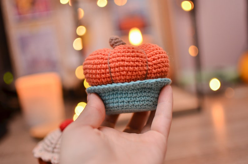 Crochet pattern Pie Pumpkin Hat Thanksgiving Day Amigurumi pdf image 3