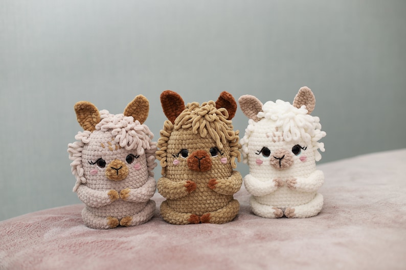 Lama Alpaca Crochet PATTERN Amigurumi soft toy tutorial pdf image 6
