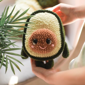 Avocado Crochet pattern softy toy fruits amigurumi pdf image 5