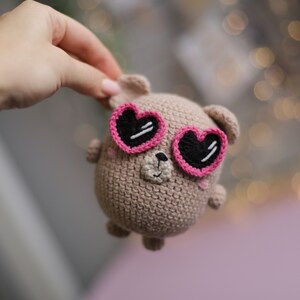 Crochet PATTERN Bear Heart Valentine's day decor tutorial pdf image 4