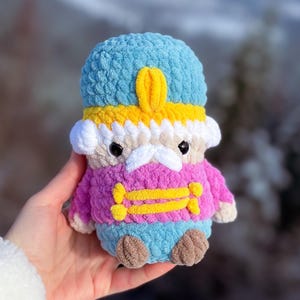 No Sew Nutcracker crochet pattern Christmas home decor plushie amigurumi pdf image 8