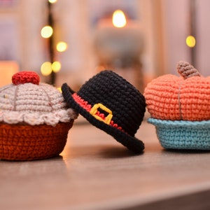 Virkmönster Paj Pumpahatt Thanksgiving Day Amigurumi pdf