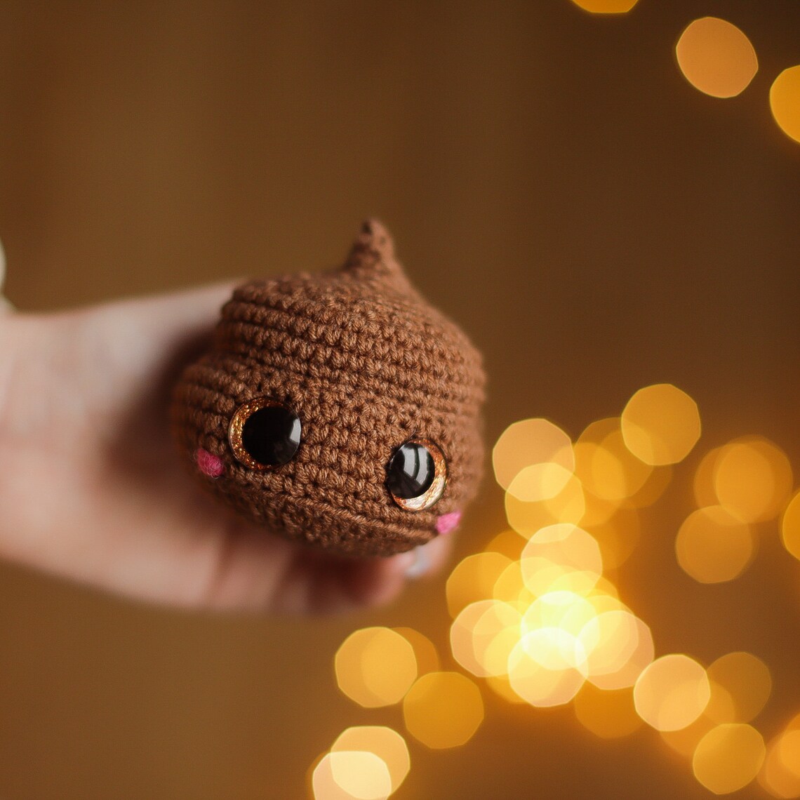 Crochet Pattern Poop Emoji Brown Cake Funny Amigurumi English Espanol ...