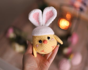 Crochet pattern chicken Easter decor amigurumi pdf