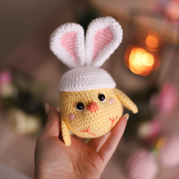 Crochet pattern chicken Easter decor amigurumi pdf