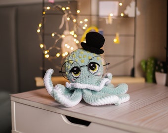 Crochet pattern amigurumi fish octopus soft toy pdf