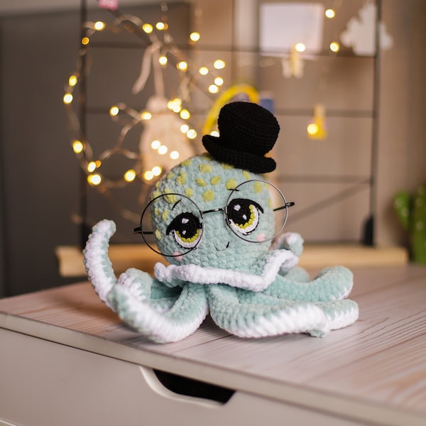 Crochet pattern amigurumi fish octopus soft toy pdf