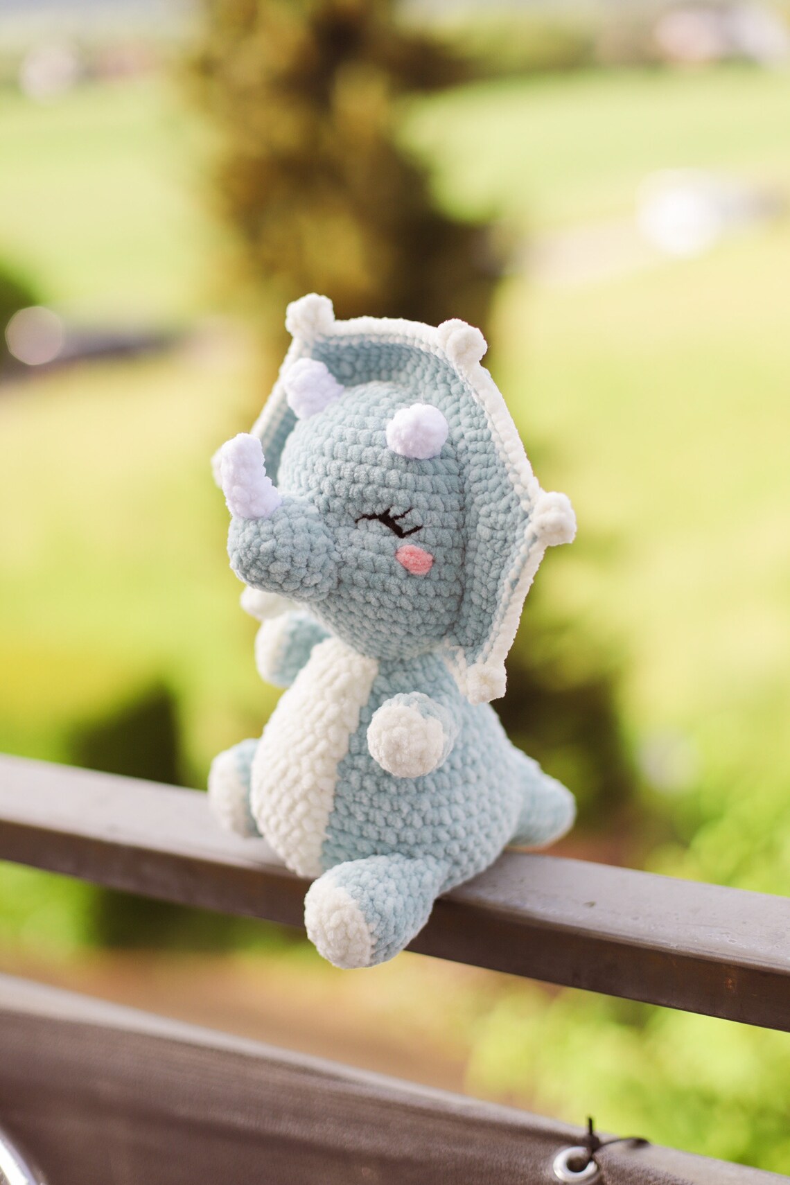 Crochet Dinosaur Pattern Triceratops Amigurumi DIY Pdf Etsy