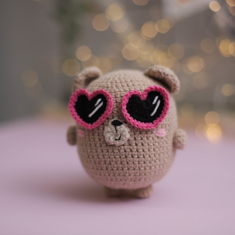 Crochet PATTERN Bear Heart Valentine's day decor tutorial pdf image 2