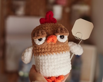 Tired Chicken Crochet Pattern: Funny Amigurumi (PDF Pattern)