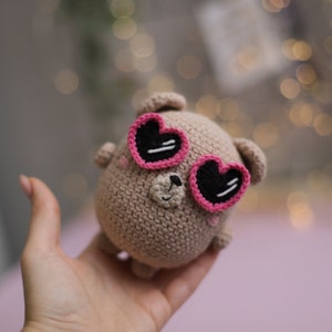 Crochet PATTERN Bear Heart Valentine's day decor tutorial pdf image 3