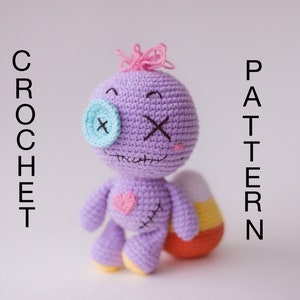 Crochet pattern voodoo doll amigurumi decor Halloween candy corn