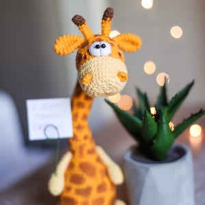 Giraffe Crochet pattern pdf Amigurumi animal safari for baby