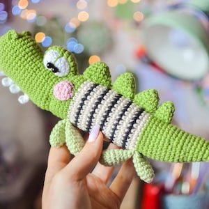 Padrão de crochê pdf crocodilo