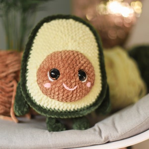 Avocado Crochet pattern softy toy fruits amigurumi pdf image 4