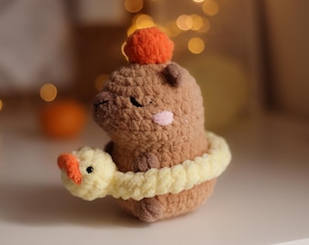 Capybara  LOW SEW crochet pattern kawaii plushie amigurumi