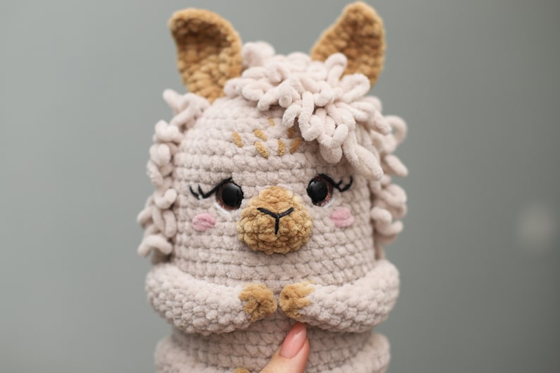 Lama Alpaca Crochet PATTERN Amigurumi soft toy tutorial pdf image 8