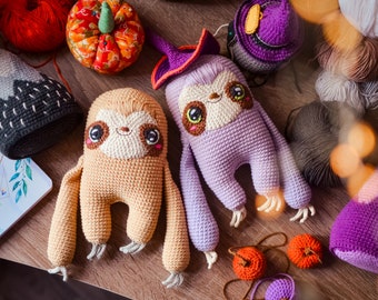 Sloth Crochet pattern cute amigurumi animal pdf