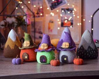 Crochet pattern pdf house + mountain