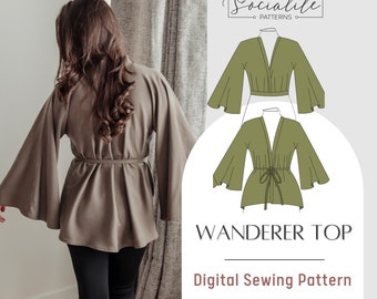 Wanderer Top Sewing Pattern: Women's Jacket (PDF Pattern)