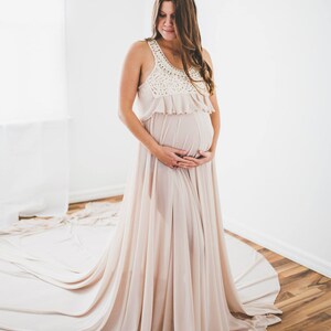 Maternity Full Circle Skirt PDF TUTORIAL. DIY Maternity Gown for Photo ...