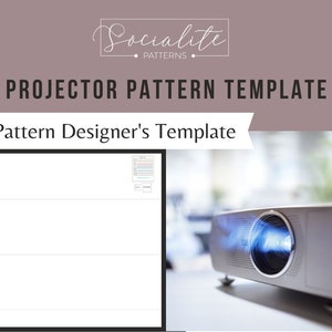 Pattern designer template - Projector pattern file template. For PDF pattern designers.