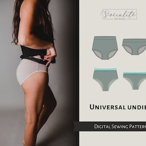 Cheeky Underwear PDF Sewing Pattern Lingerie Pattern, Cheeky Underwaer,  Underwear Pattern, Underwear PDF, Underwear Sew, Cheeky Undies -  Canada