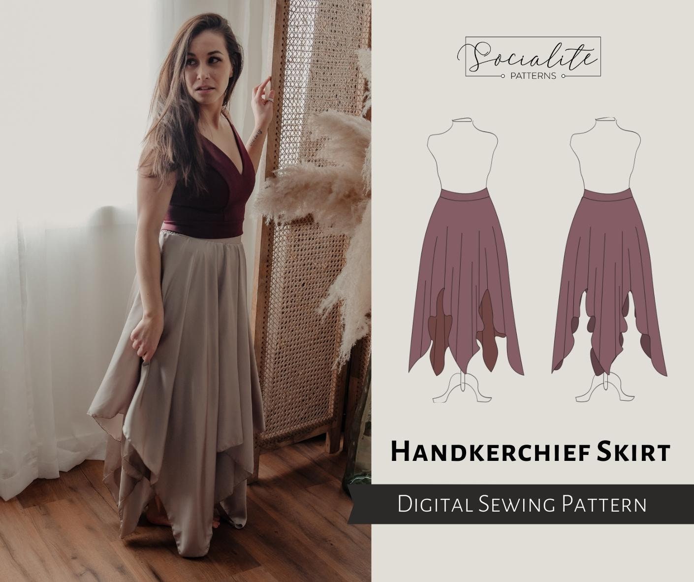 Handkerchief Skirt Women's PDF Printable And | ubicaciondepersonas.cdmx ...