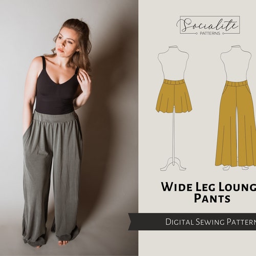 Gabriela Pants PDF Sewing Pattern and Step by Step Sewing | Etsy Canada