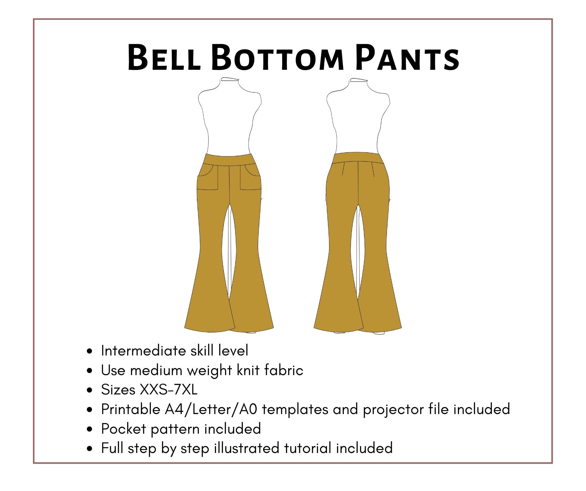 25+ Bell Bottom Sewing Pattern Free