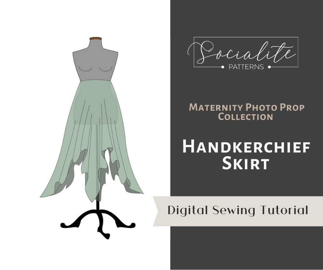 Layered handkerchief 2025 skirt pattern