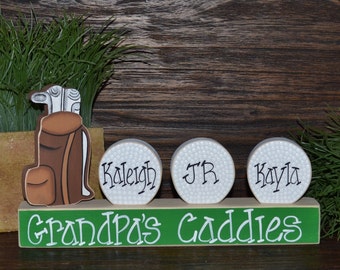 Father's Day Gift Personalized Golf Gift Grandpa Gift Golf Decor Custom Golf Ball Personalized Golf Gift Golf Bag Man Cave Golf Decoration