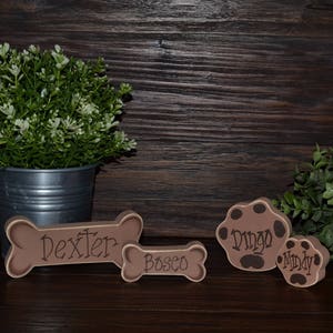 Personalized Dog Bone Personalized Cat Paw Custom Pet Decor BlocksofLove Pet Add-on Pet Memorial