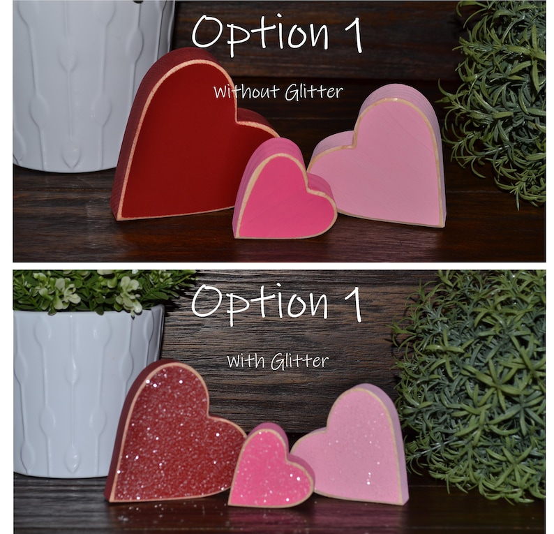 Valentine's Day Decor Personalized Wood Heart Block Love Etsy