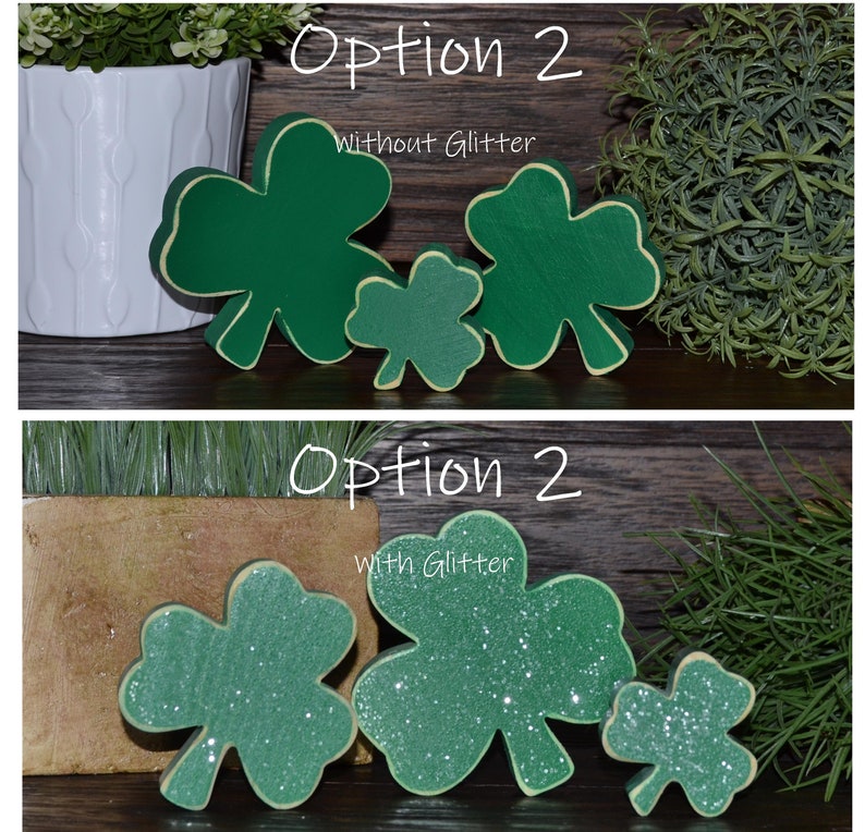 St Patrick S Day Tiered Tray Decor Block Set Shamrock Etsy