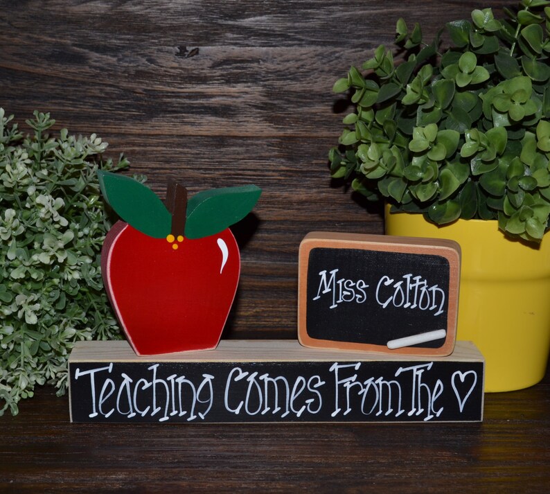 Personalized Teacher Appreciation Gift Name Plate Wedding Gift Etsy