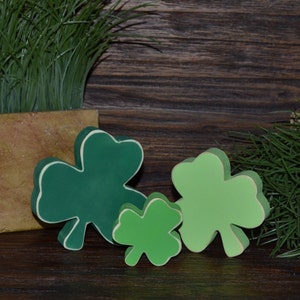 St. Patrick's Day Tiered Tray Decor Block Set Shamrock Clover Set Irish Home Decor Celtic Decorations Shamrock Block Set Irish Wedding Decor