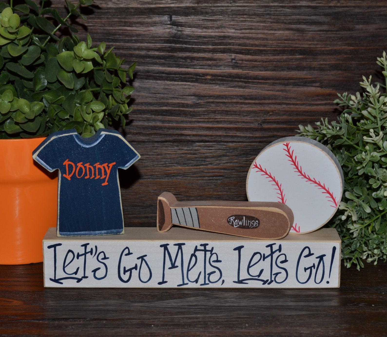 Sports Wood Sign Blocks Home Run Touch Down Baseball Football Etsy