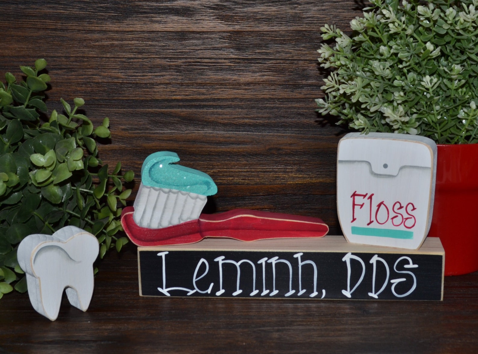 Personalized Dental Hygienist Gift Block Set Personalized Etsy