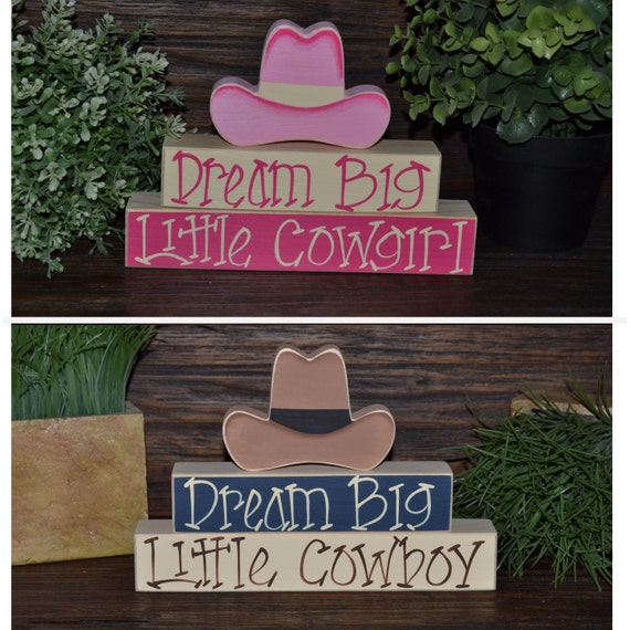 Dream Big Little Cowboy Nursery Decor Cowboy Baby Shower Etsy