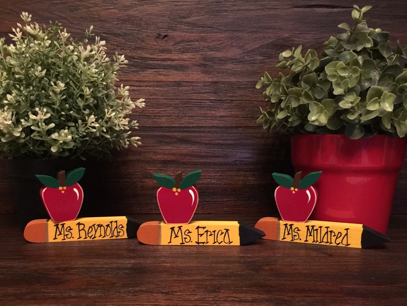 Personalized Teacher Appreciation Gift SMALL Name Plate Etsy