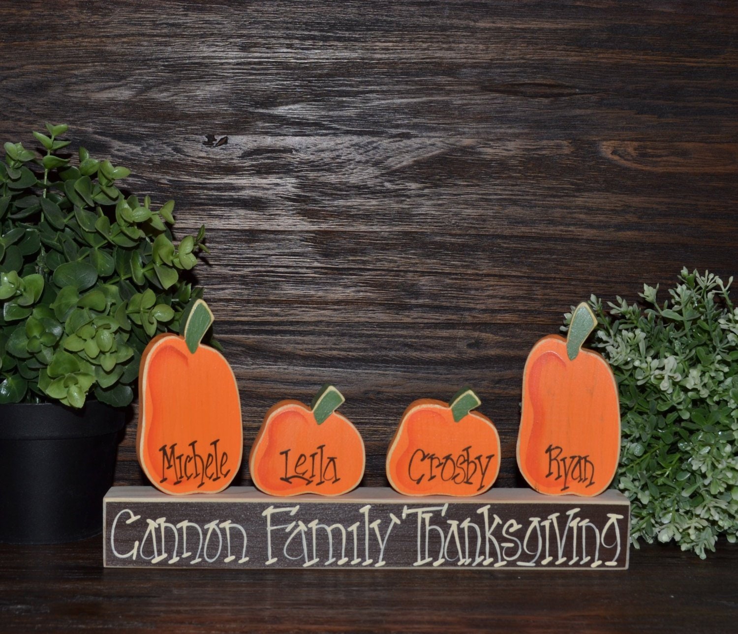 Thanksgiving Block Set-Personalized Wood Block Love Set - home decor …