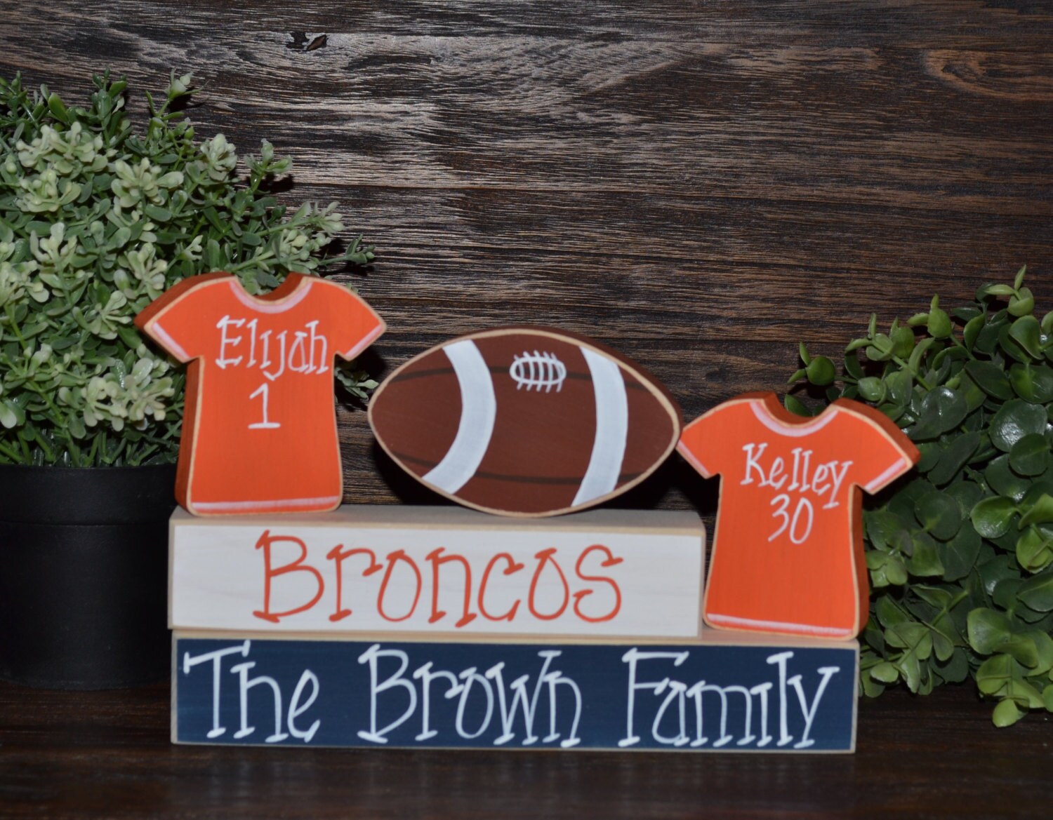 Sports Themed Wood Sign Blocks Home Run Touch Down Baseball Etsy