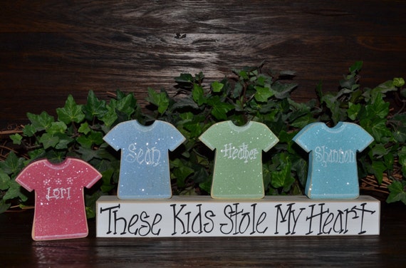 Personalized Mother's Day Gift Block Set-Personalized Wood Block Love Set Sports Team Stacking Blocks Father's Day Gift Coach Gift