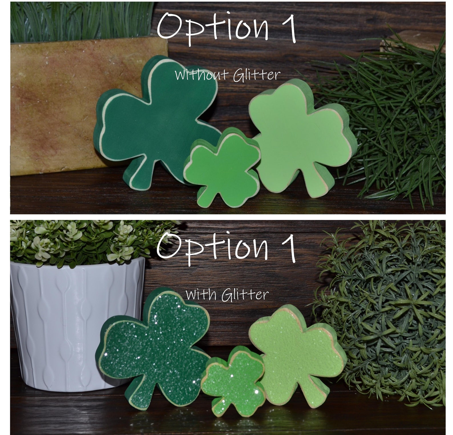 St Patrick S Day Tiered Tray Decor Block Set Shamrock Etsy