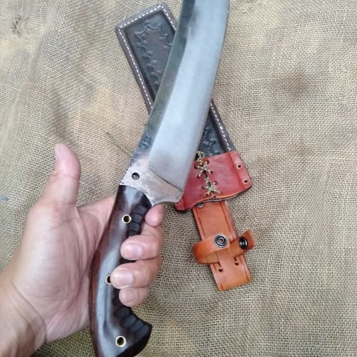 COMPETITION CHOPPER Stone Creek Knives Cut the Bone Chop Tree Etsy