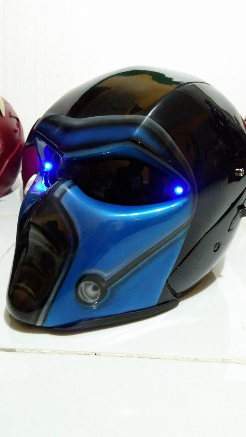 New Helmet Custom Batman Arkham For Chopper Bobbers ( APPROVED DOT/ECE )